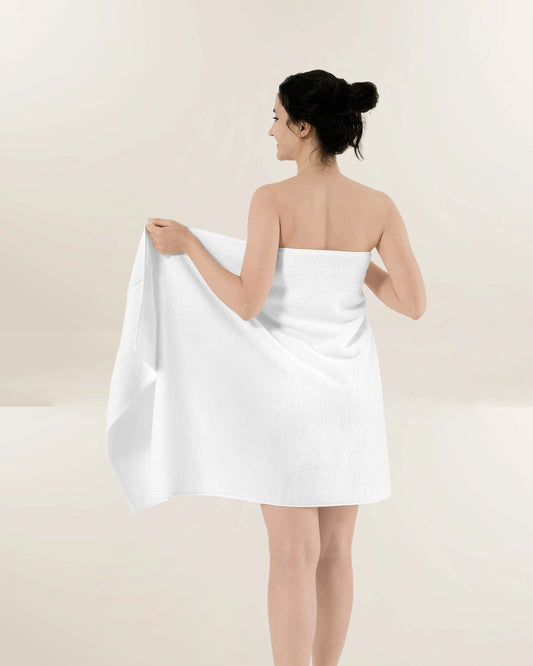 Toalla de baño blanca Lux