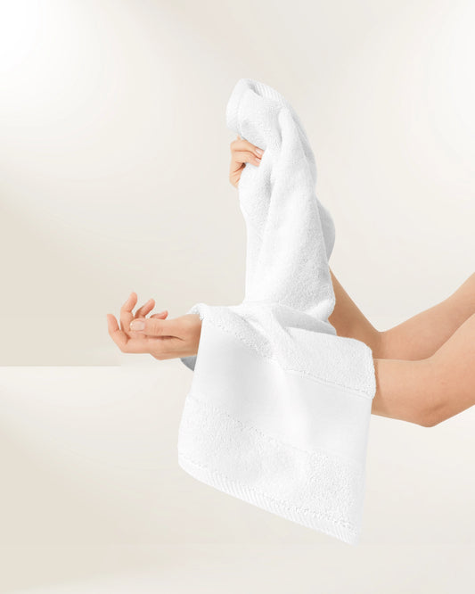 Lux White Hand Towel