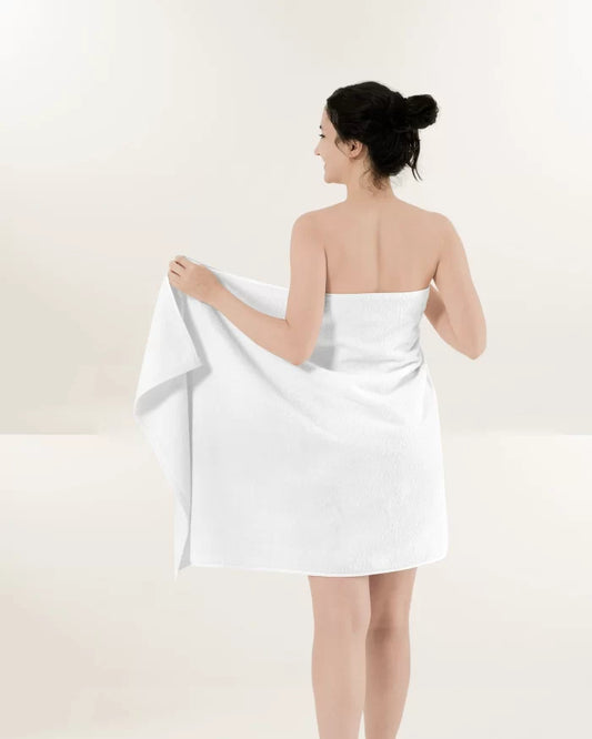 Toalla de baño Sofía blanca