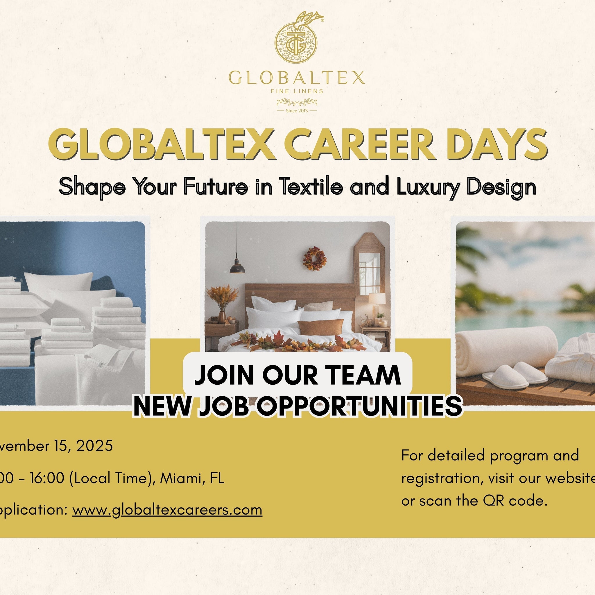 Globaltex Fine Linens Launches Weekly Career & Networking Events in Miami