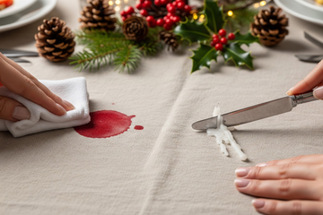 Holiday SOS: A Guide to Quickly Removing Red Wine and Candle Stains from Linen