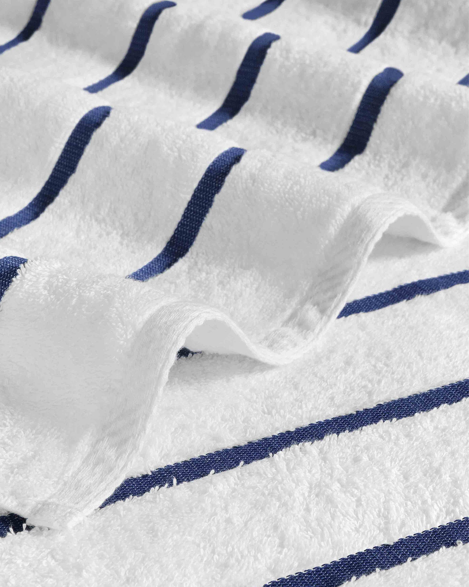 Blue Stripe Pool and Beach Towel | Globaltex Fine Linens