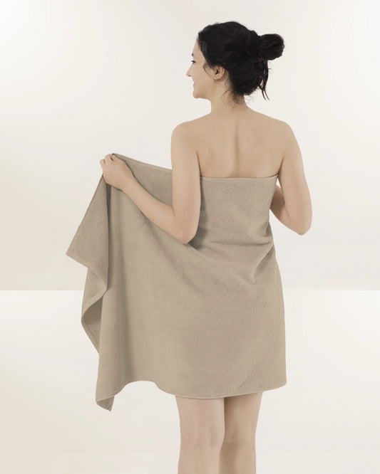 Beige Bath Towel