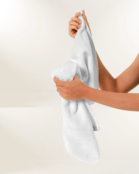 Sunset White Hand Towel (Single)
